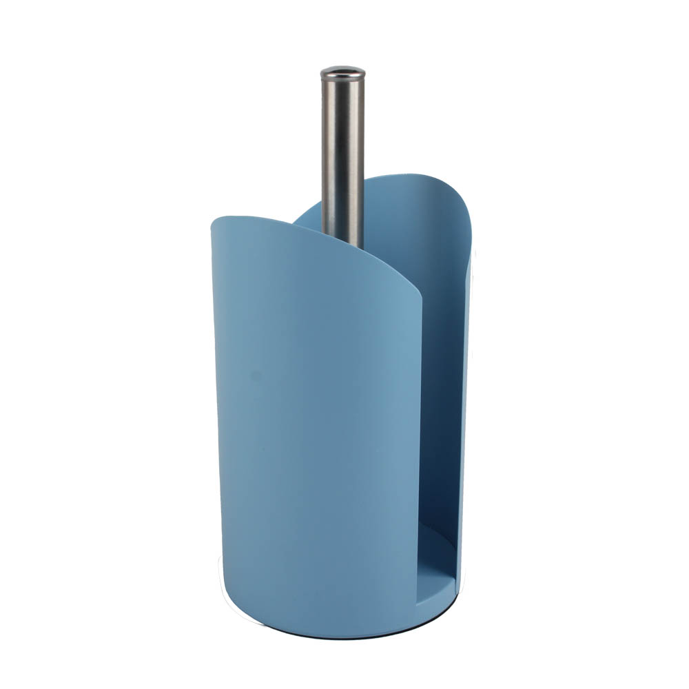 Stainless Steel Paper Towel Holder, Freestanding Holder, Blue Color