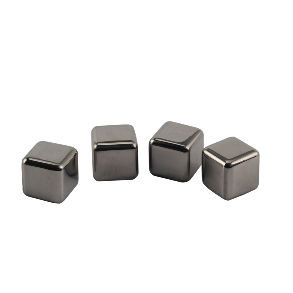 4 Pieces Whisky Stones Gift Set, Square Shape Whiskey Stone