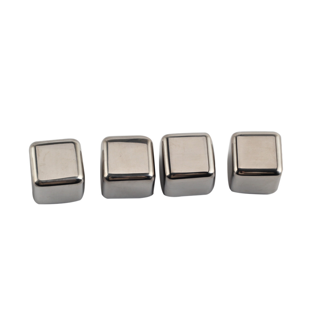 4 Pieces Whisky Stones Gift Set, Square Shape Whiskey Stone