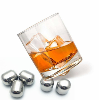 Ellipse Ice Cubes, Whiskey Stone, Stainless Steel Ice Cubes With High Cooling