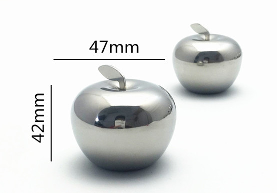 Apple Shape Whiskey Stone, Stainless Steel Ice Cubes With High Cooling