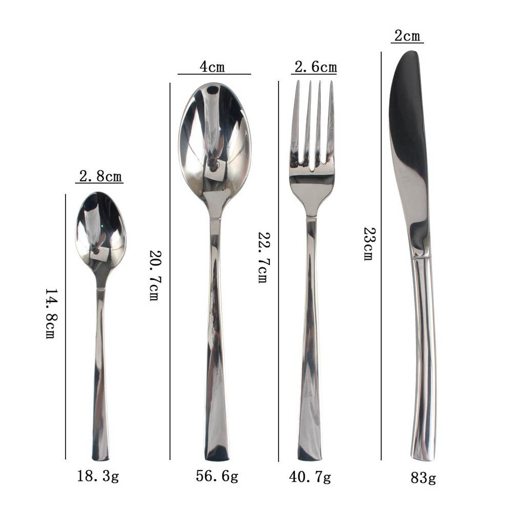 Stainless Steel Flatware Set, Dishwasher Safe (65)