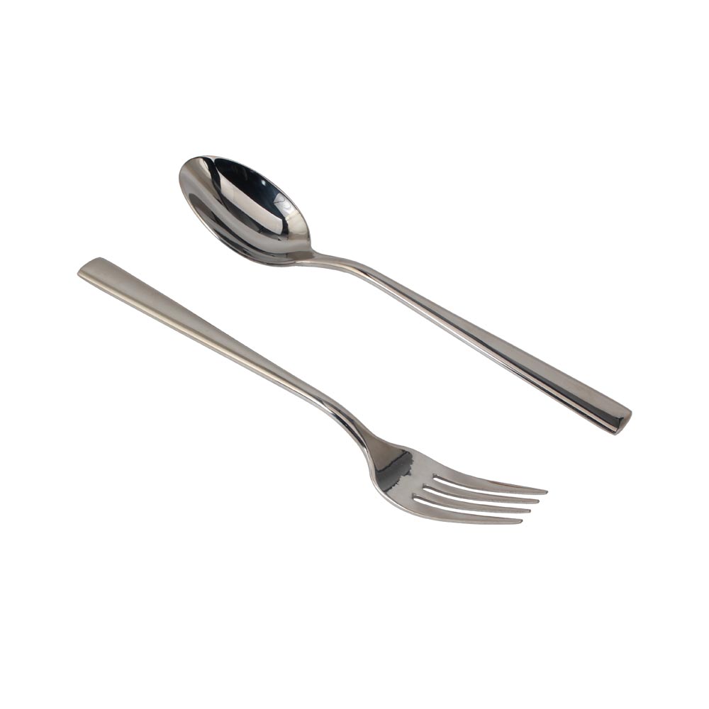 2pcs Stainless Steel Flatware Set