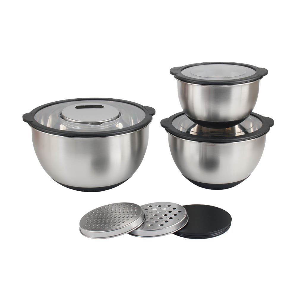 3 Sizes Stainless Steel Mixing Bowl Set