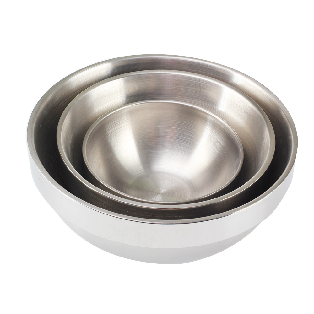 Double Wall Insulated Bowl, Metal Mixing Bowls