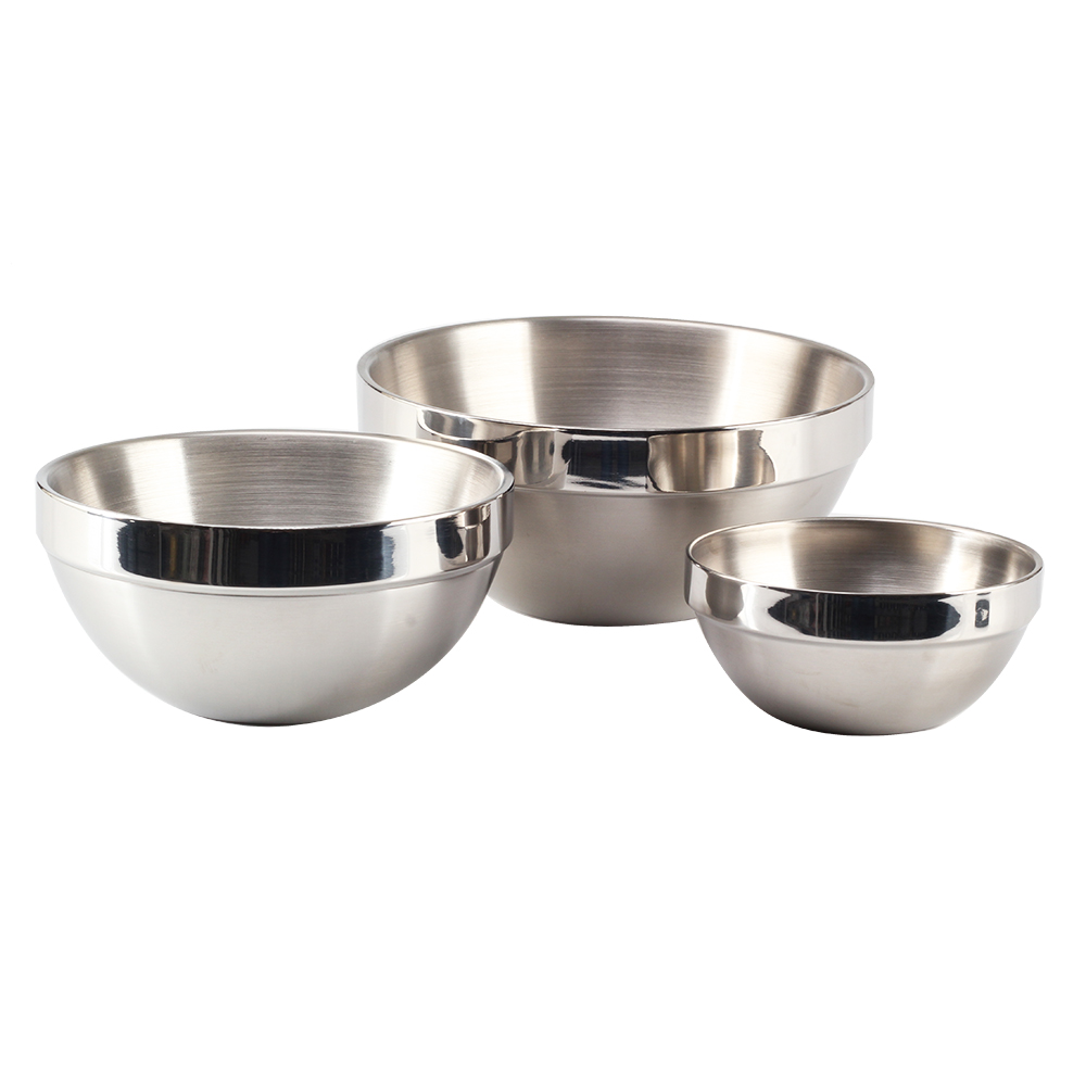 Double Wall Insulated Bowl, Metal Mixing Bowls