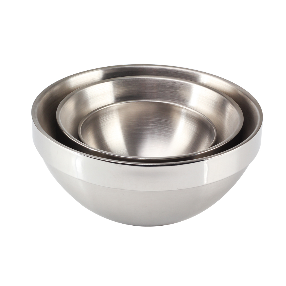 Double Wall Insulated Bowl, Metal Mixing Bowls