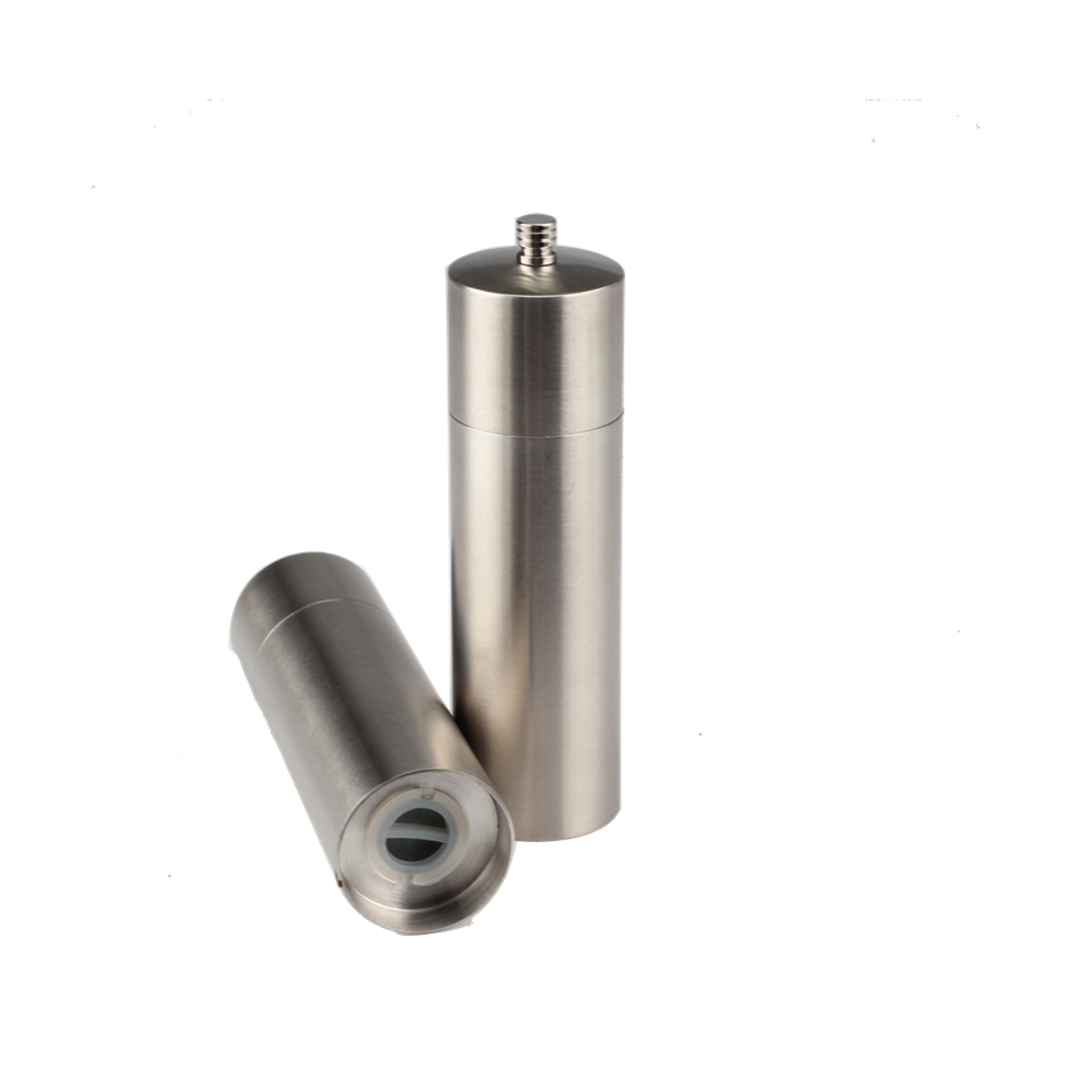 2pcs Stainless Steel Manual Salt And Pepper Mill