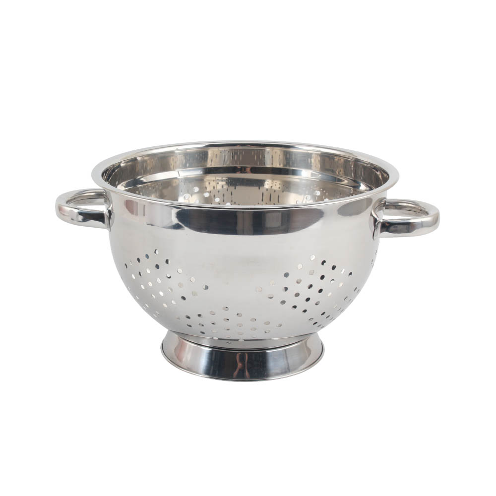 Premium Stainless Steel Colander, Pasta Strainer With Handle