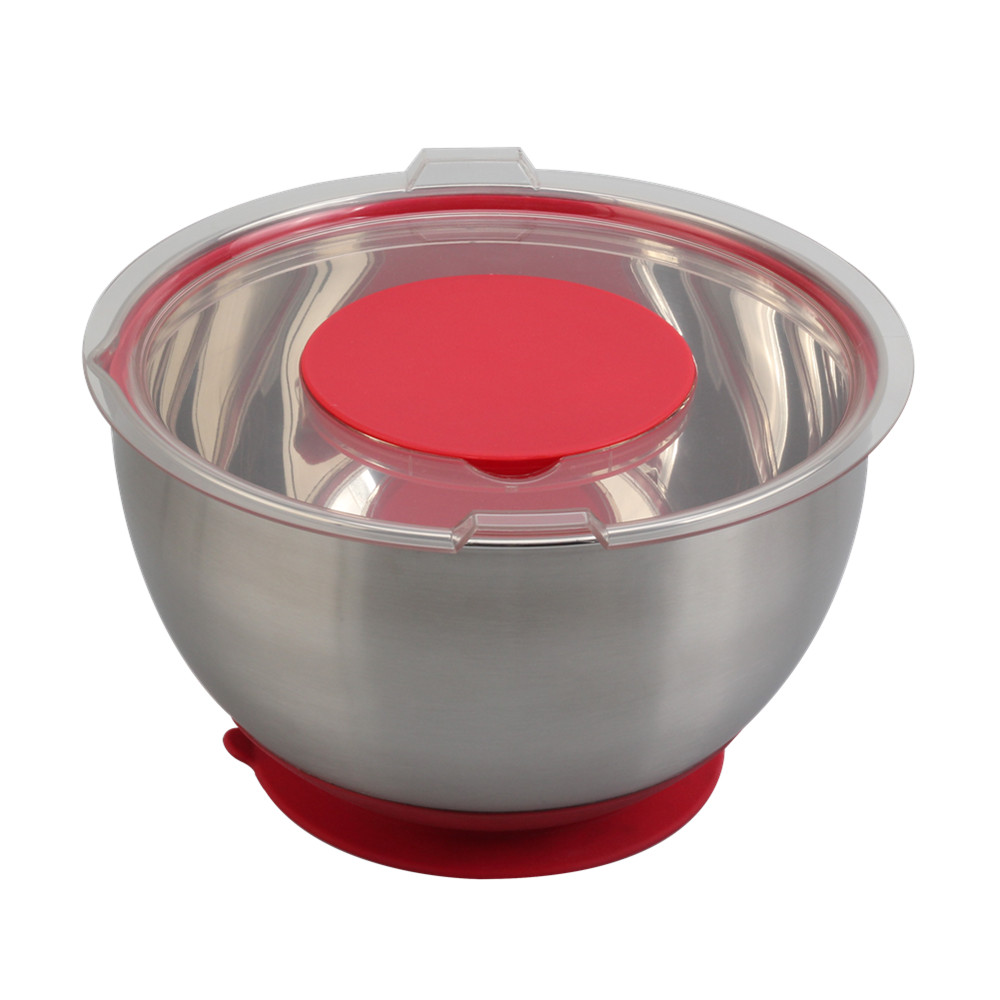 Suction Bottom Bowl, Mixing Bowl With 3pcs Graters