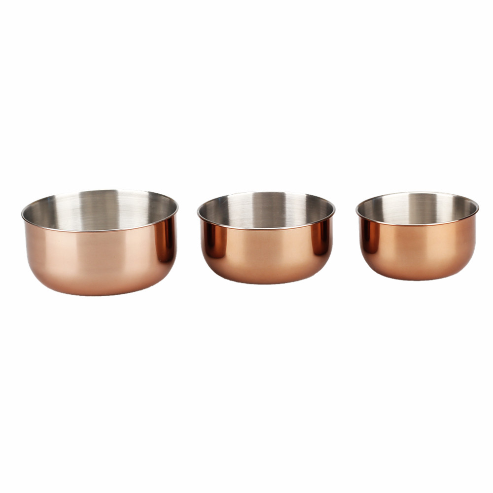 3pcs Stainless Steel Mixing Bowls, Nested Bowls Kitchen Mixing