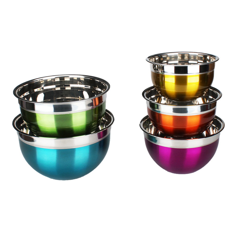 Set Of 8 Premium Stainless Steel Mixing Bowl