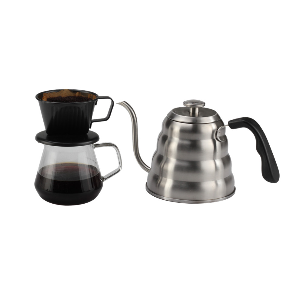 Coffee Maker Set, Pour Over Coffee Gooseneck Kettle With Thermometer