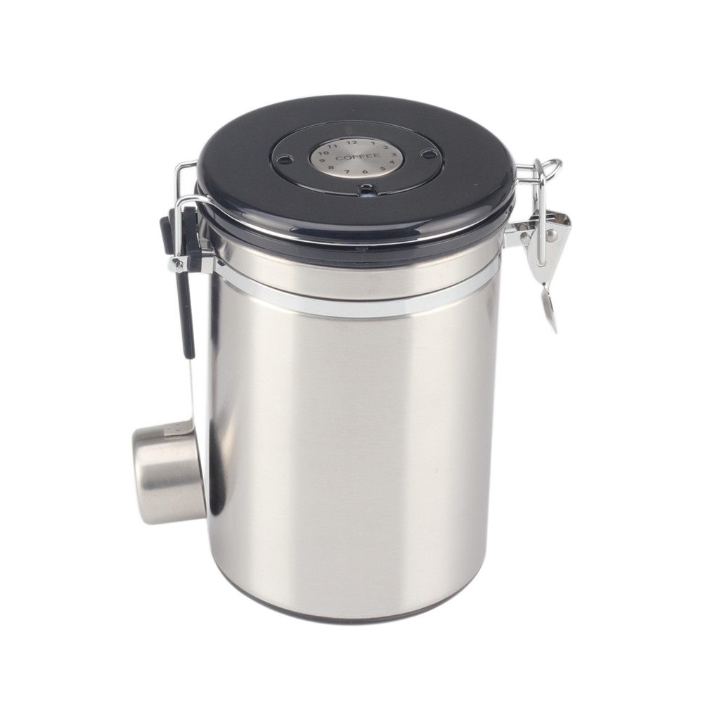 Coffee Canister Airtight Storage Container With Scoop, Date Tracker