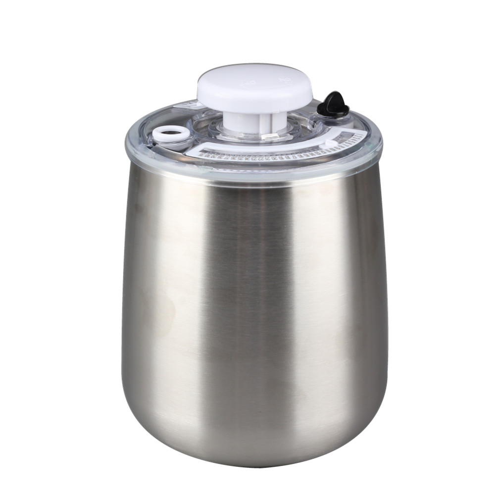 Stainless Steel Airtight Canister Food Storage Container, Kitchen Jar With Clear Lid