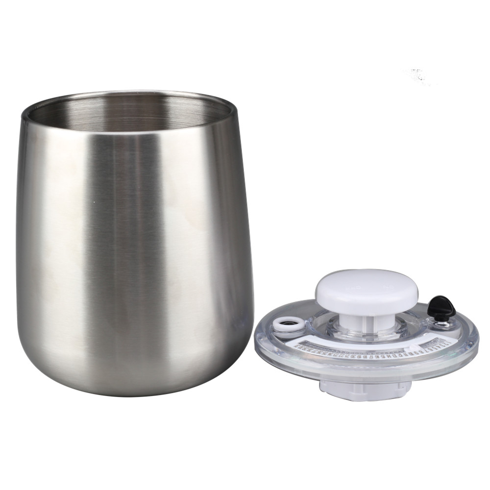 Stainless Steel Airtight Canister Food Storage Container, Kitchen Jar With Clear Lid