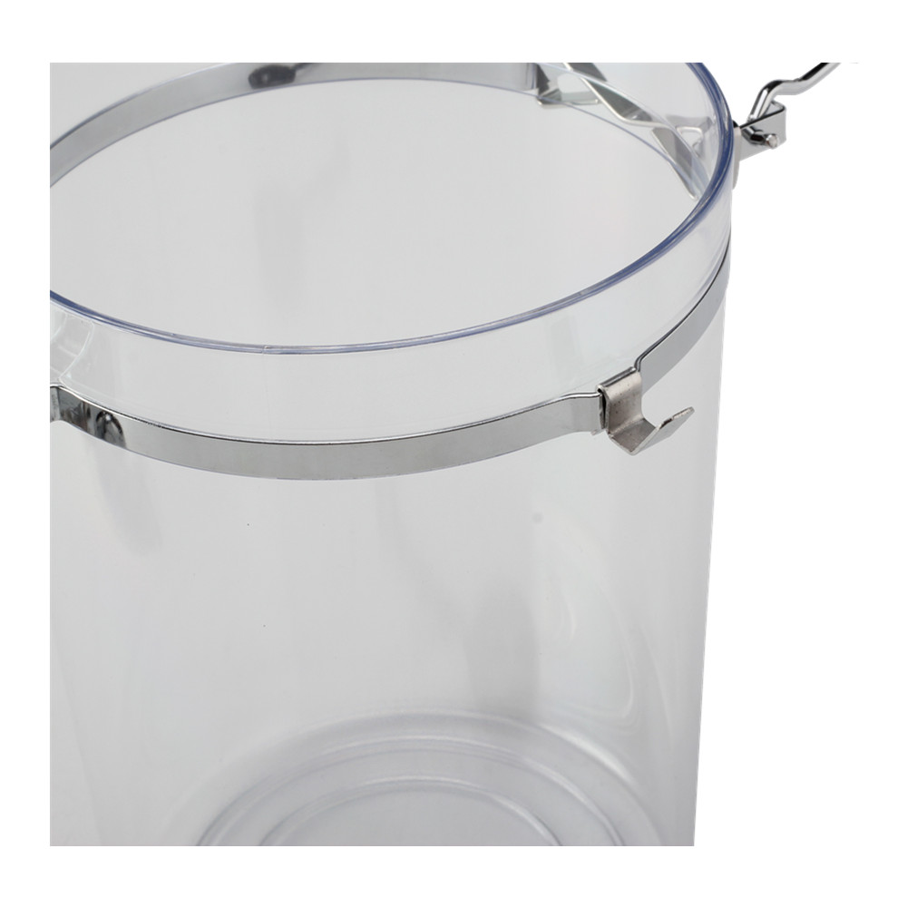 Plastic Clear Canister with Clamp Lid & Spoon