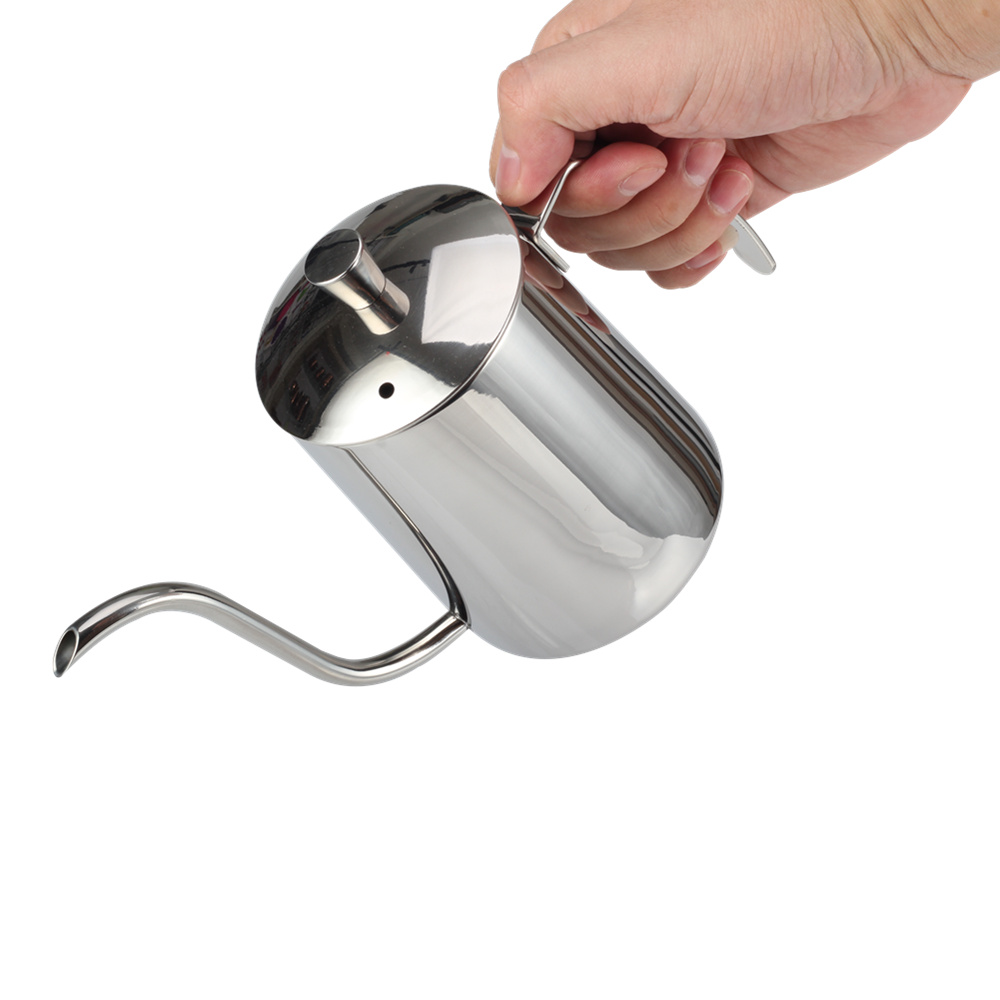 Narrow Long Spout, Stainless Steel Hand Drip Coffee Pot Pour Over Coffee/Tea Dripper