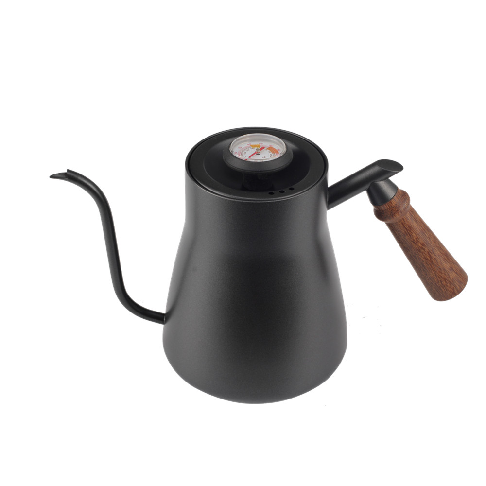 Gooseneck Tea Pot With Thermometer  Coffee Kettle