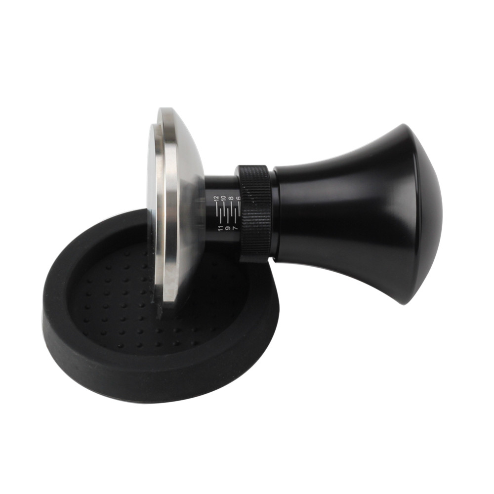 Espresso Tamper Tool, Spring Loaded Tamper With Stainless Steel Base