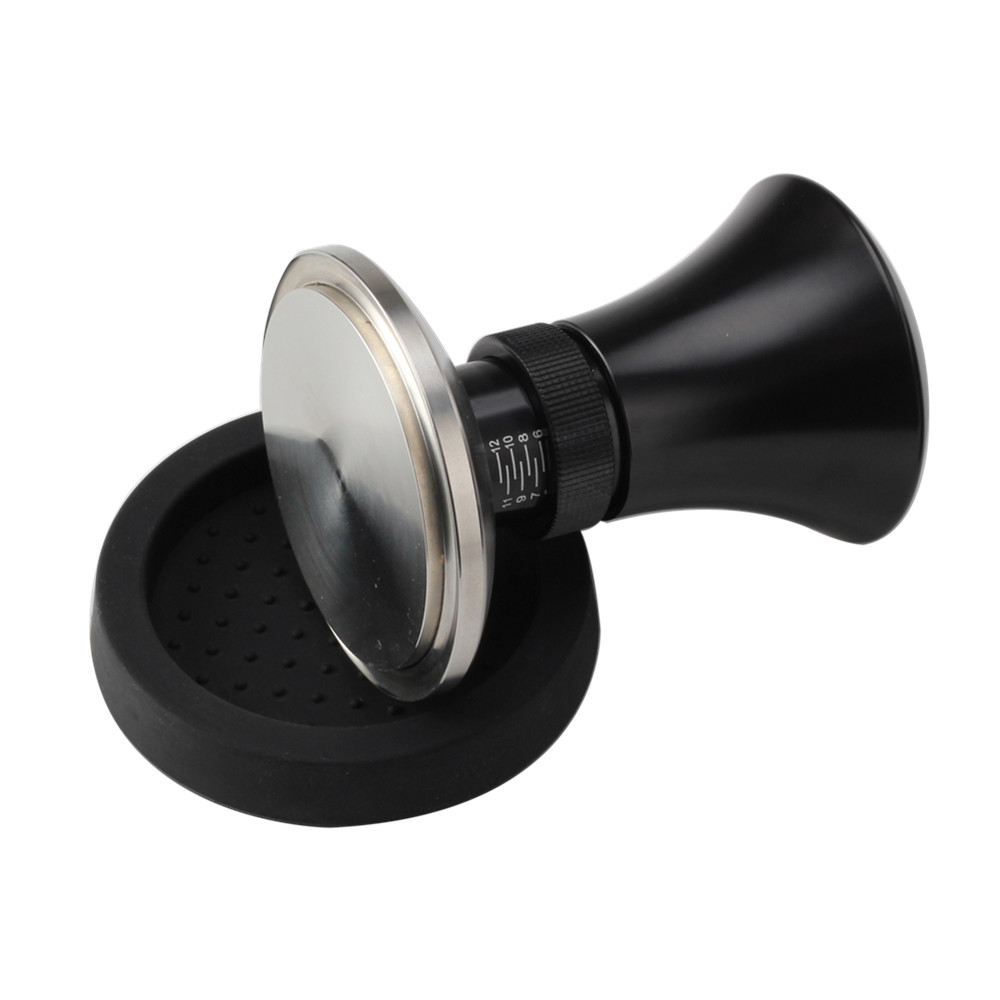 Espresso Tamper Tool, Spring Loaded Tamper With Stainless Steel Base