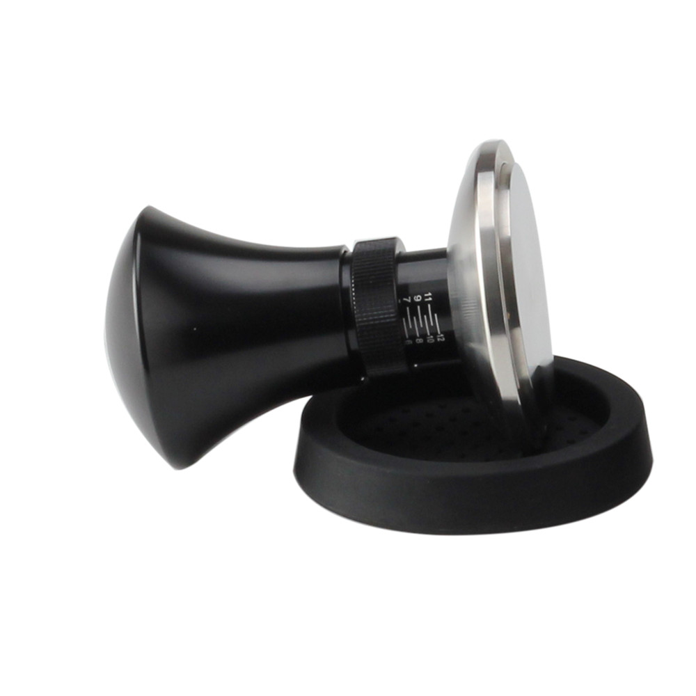 Espresso Tamper Tool, Spring Loaded Tamper With Stainless Steel Base