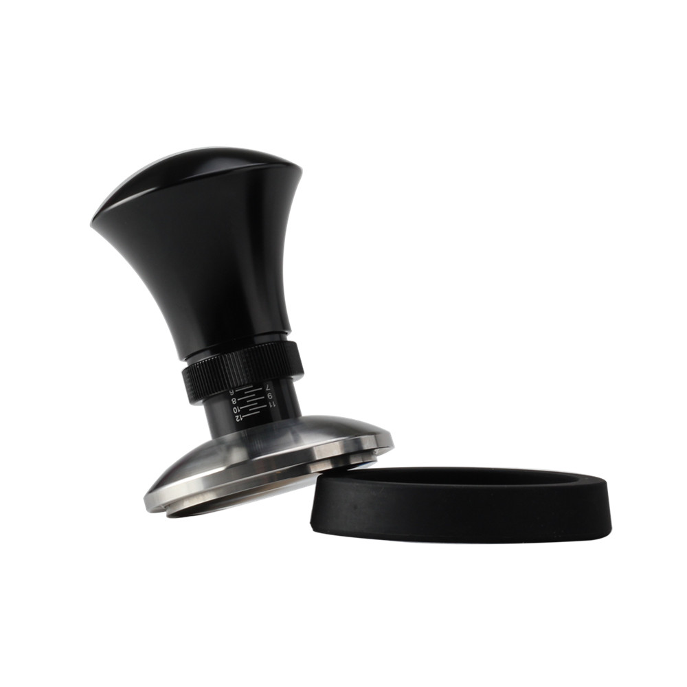 Espresso Tamper Tool, Spring Loaded Tamper With Stainless Steel Base