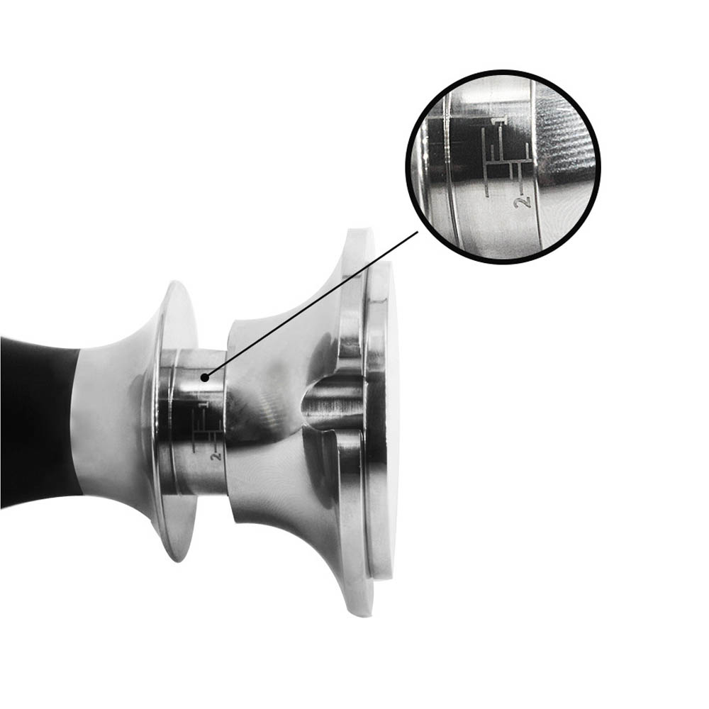 Adjustable Depth Stainless Steel Tamper for Espresso Machine