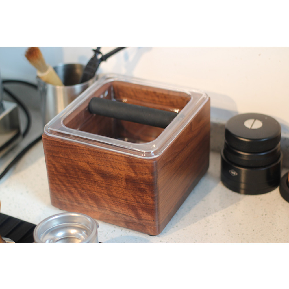 Coffee Knock Box With Durable Knock Bar, Espresso Accessories