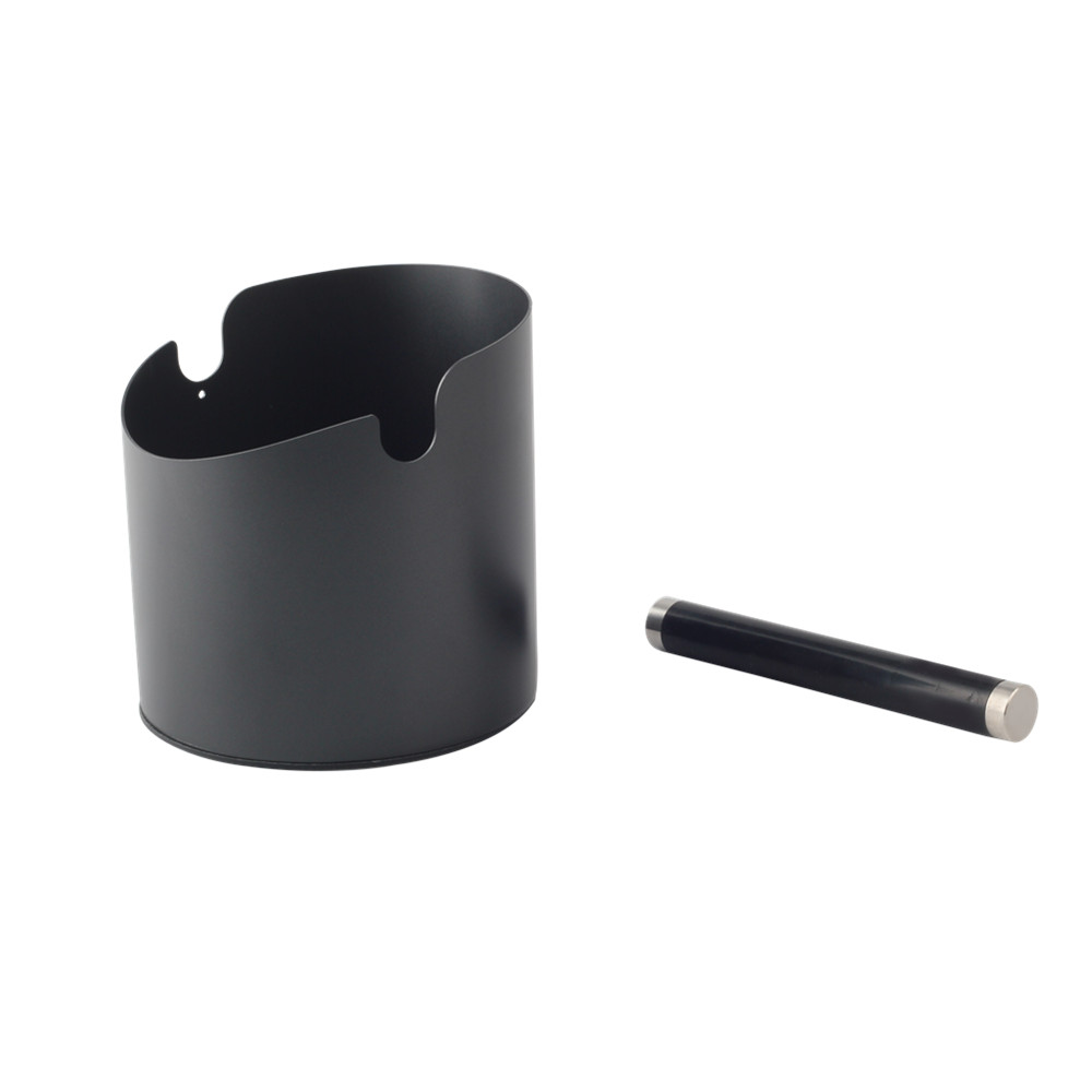 Coffee Knock Box Black With Removable Knock Bar