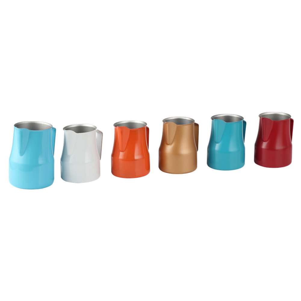 Various Colorful Options Stainless Steel Espresso Steaming Pitcher