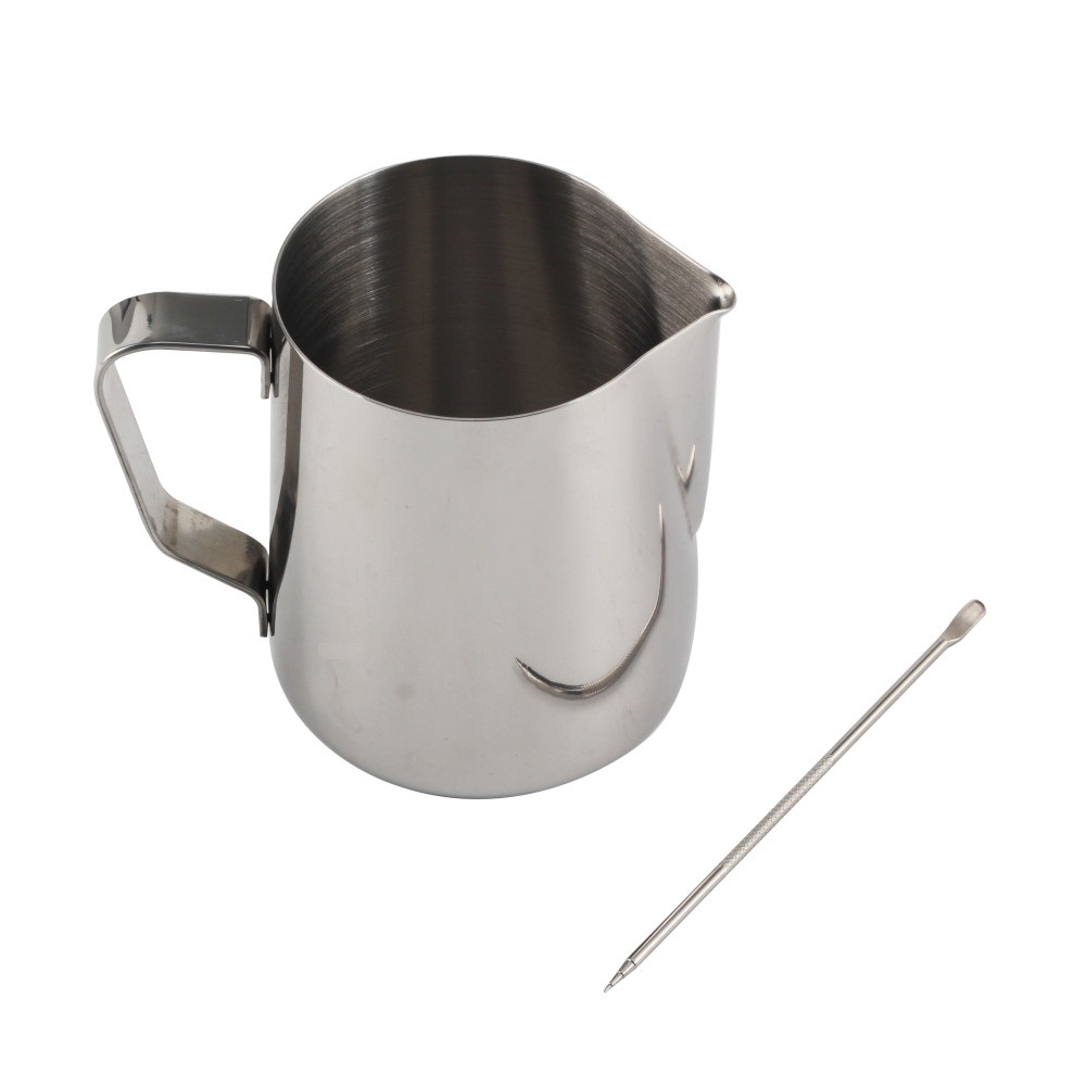 Espresso Steaming Pitcher Milk Frother Cup With Latte Art Pen