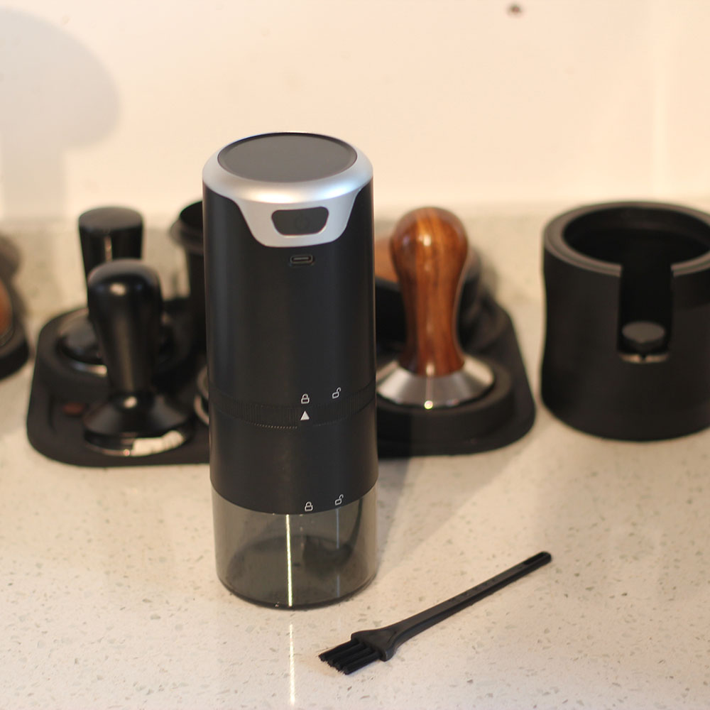 Stainless Steel Blades, Removable Chamber Electric Coffee Grinder for Beans