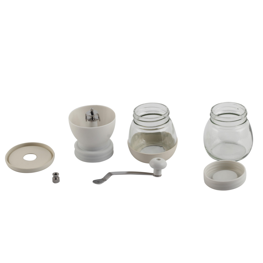 Manual Coffee Bean Grinder With 2 Glass Jars