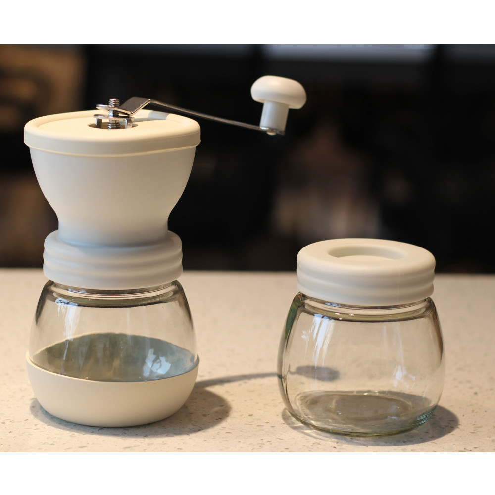 Manual Coffee Bean Grinder With 2 Glass Jars