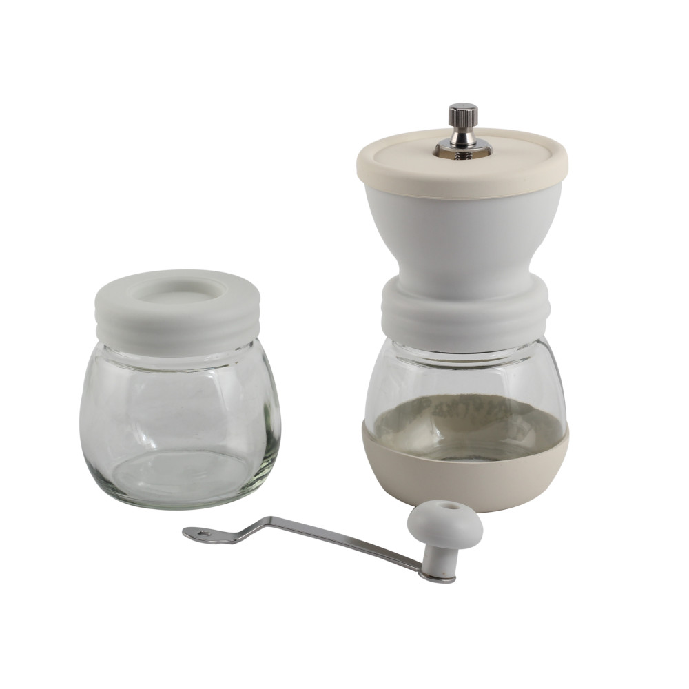 Manual Coffee Bean Grinder With 2 Glass Jars