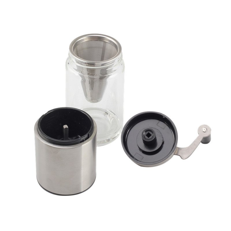 Stainless Steel Portable Coffee Grinder With Filter