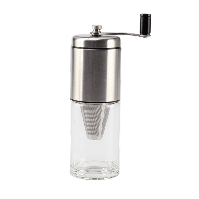 Stainless Steel Portable Coffee Grinder With Filter