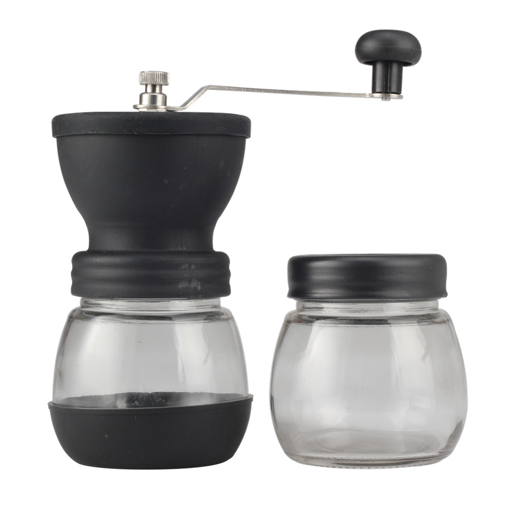 Manual Coffee Bean Grinder With 2 Glass Jars