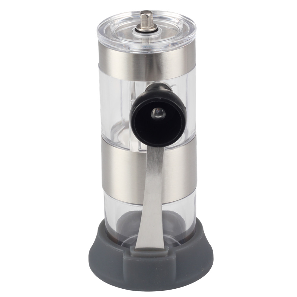 Stainless Steel Manual Coffee Bean Grinder With Silicone Base