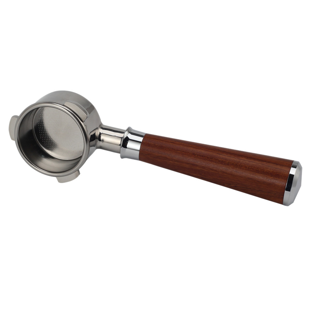 Stainless Steel Portafilter With Wood Handle