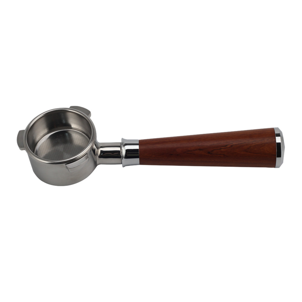 Stainless Steel Portafilter With Wood Handle