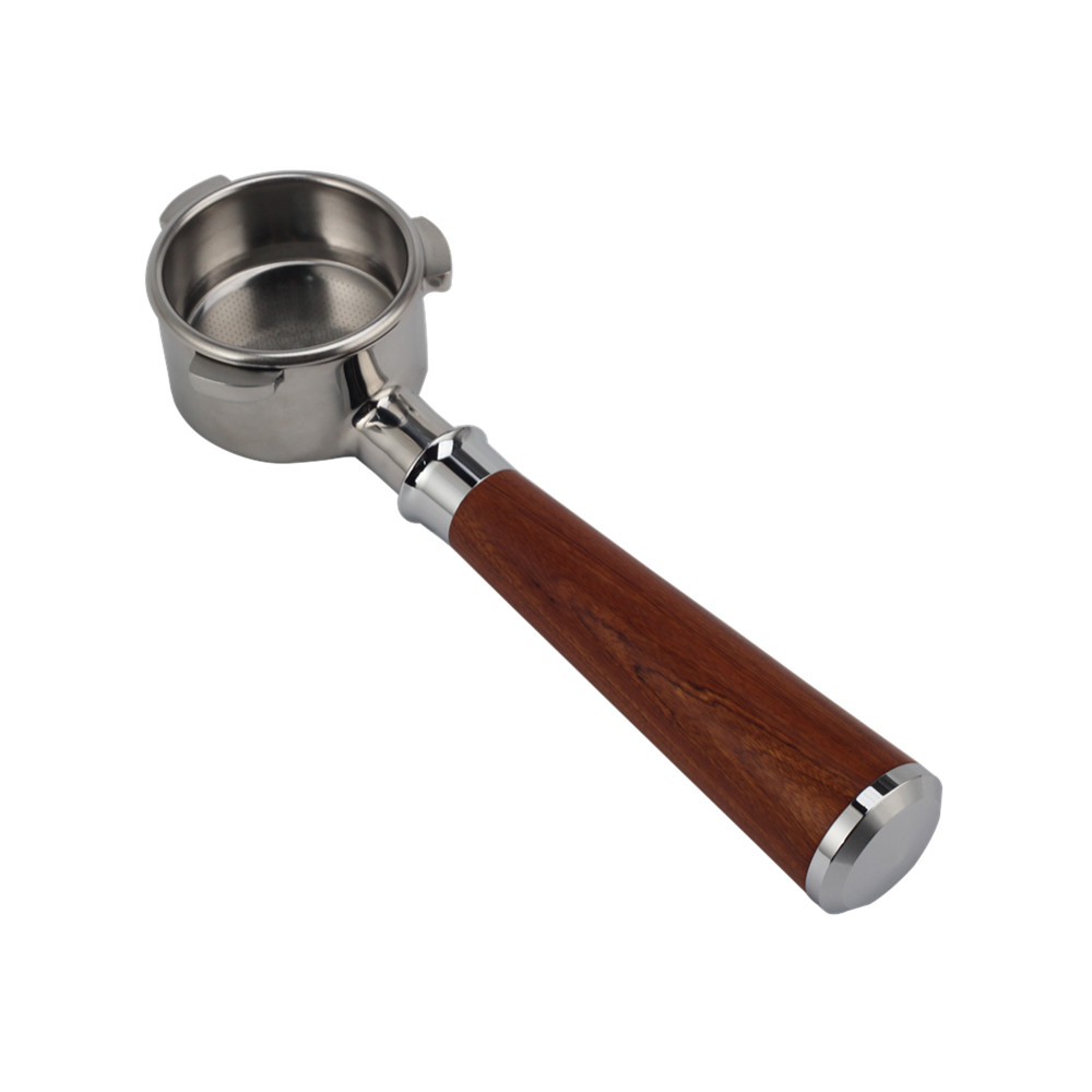 Stainless Steel Portafilter With Wood Handle