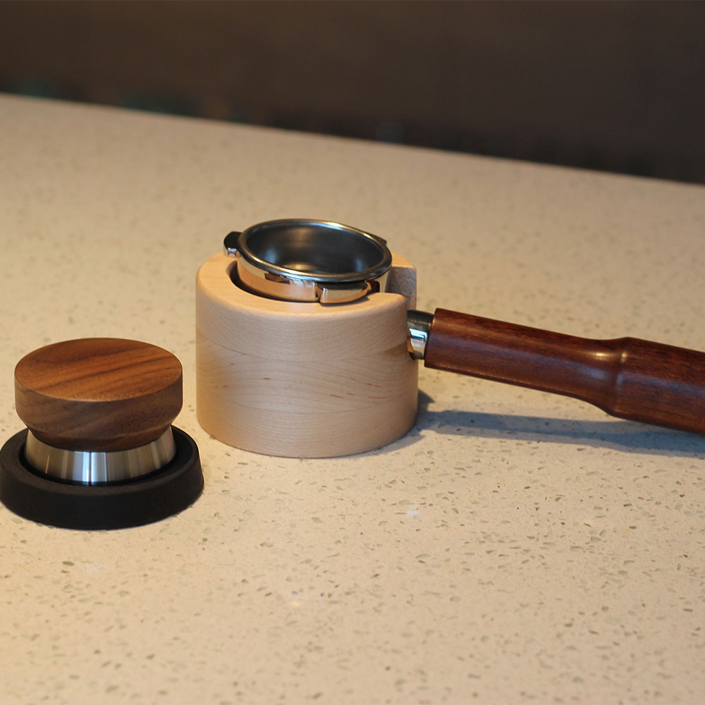 Portafilter With Wood Handle