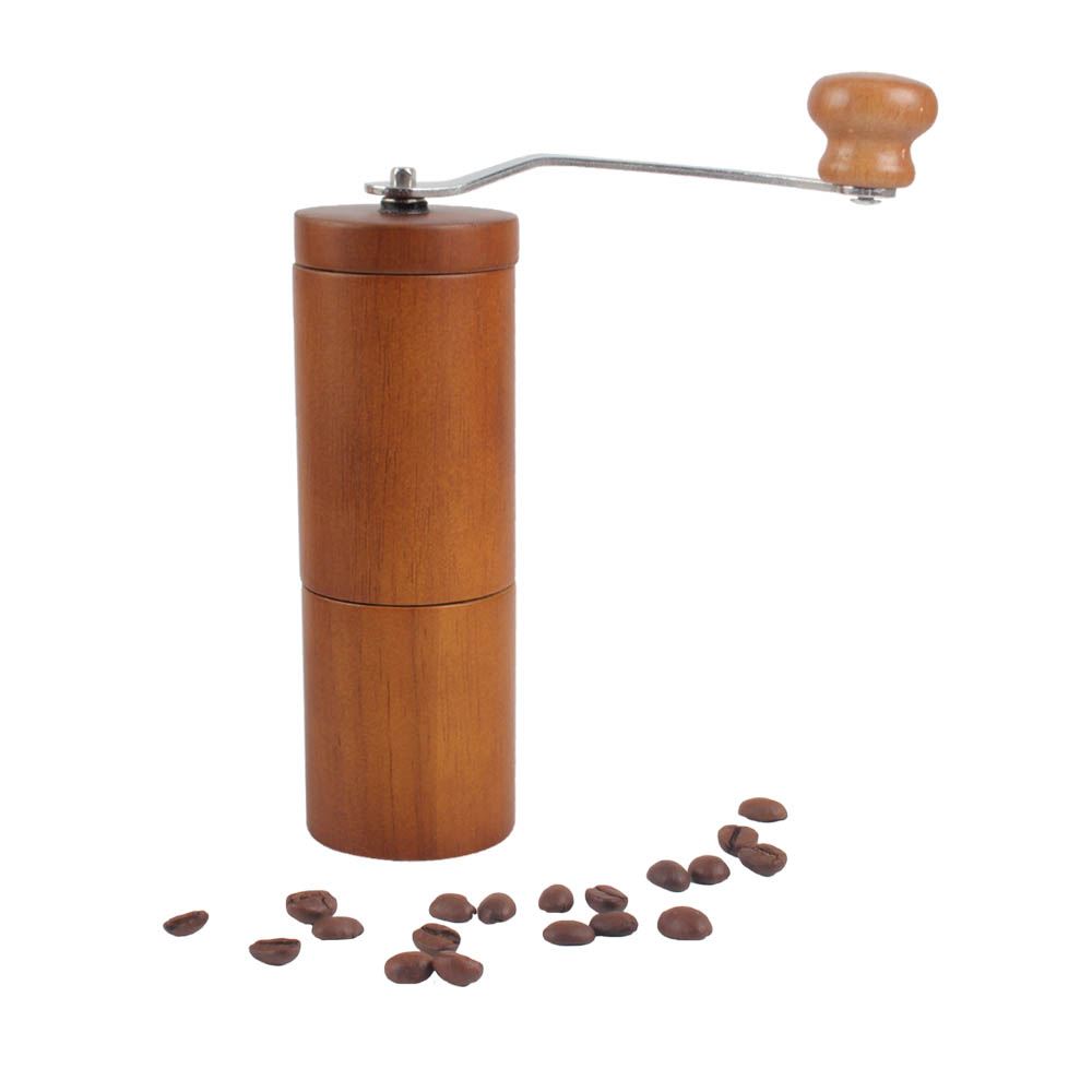 Coffee Mill With Handle, Coffee Bean Grinder Wooden Mill