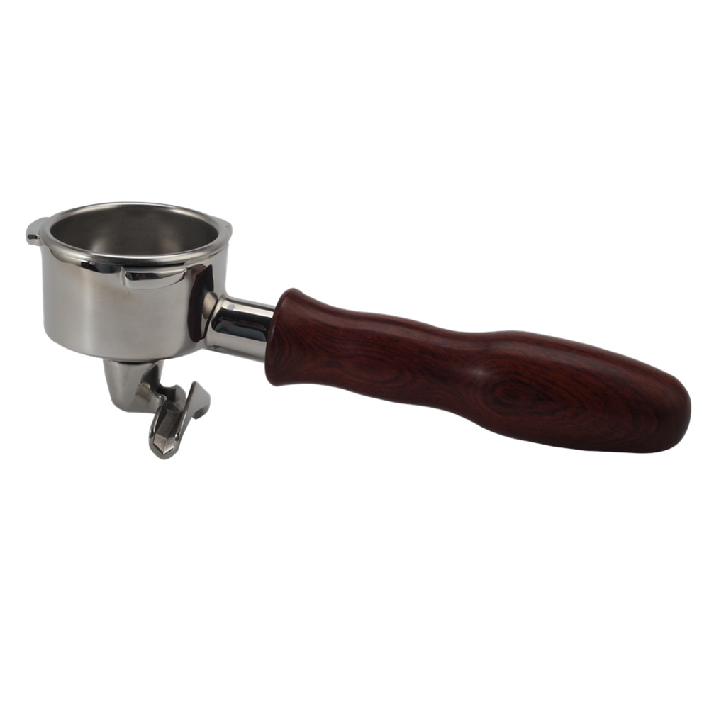 Portafilter 58mm Double Spout With Wooden Handle