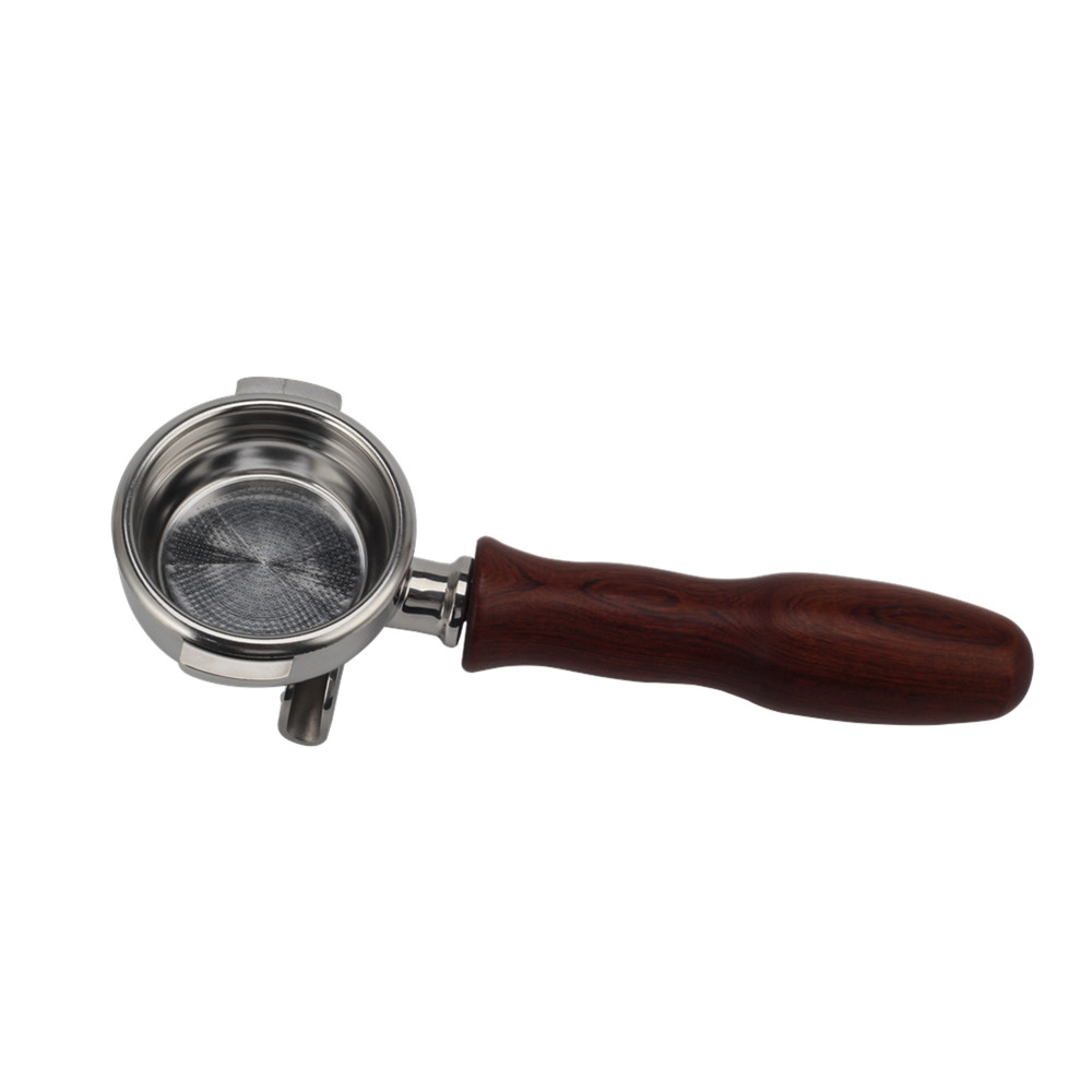 Portafilter Double Spout With Wooden Handle