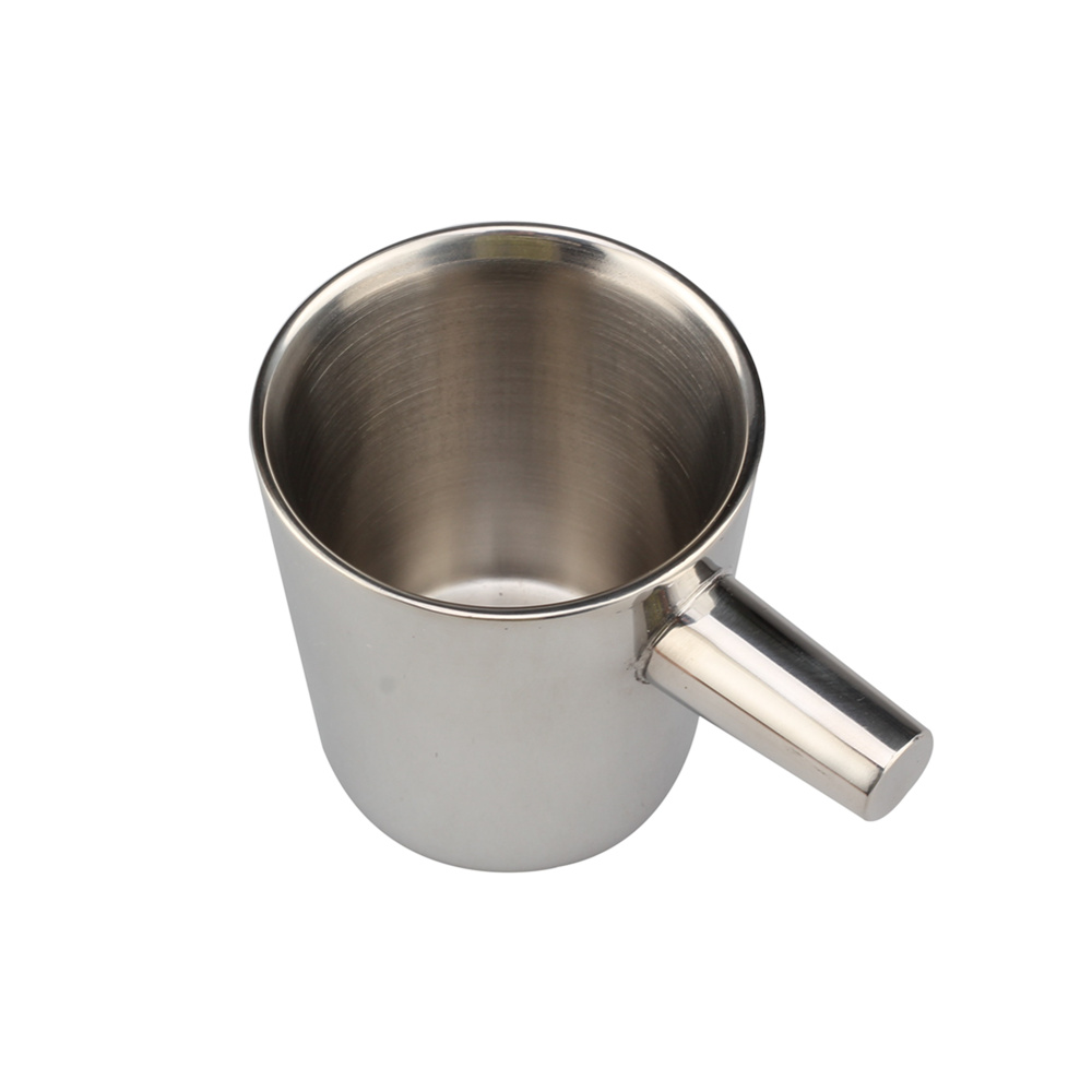 Stainless Steel Double Wall Coffee Mug With Saucer Cup