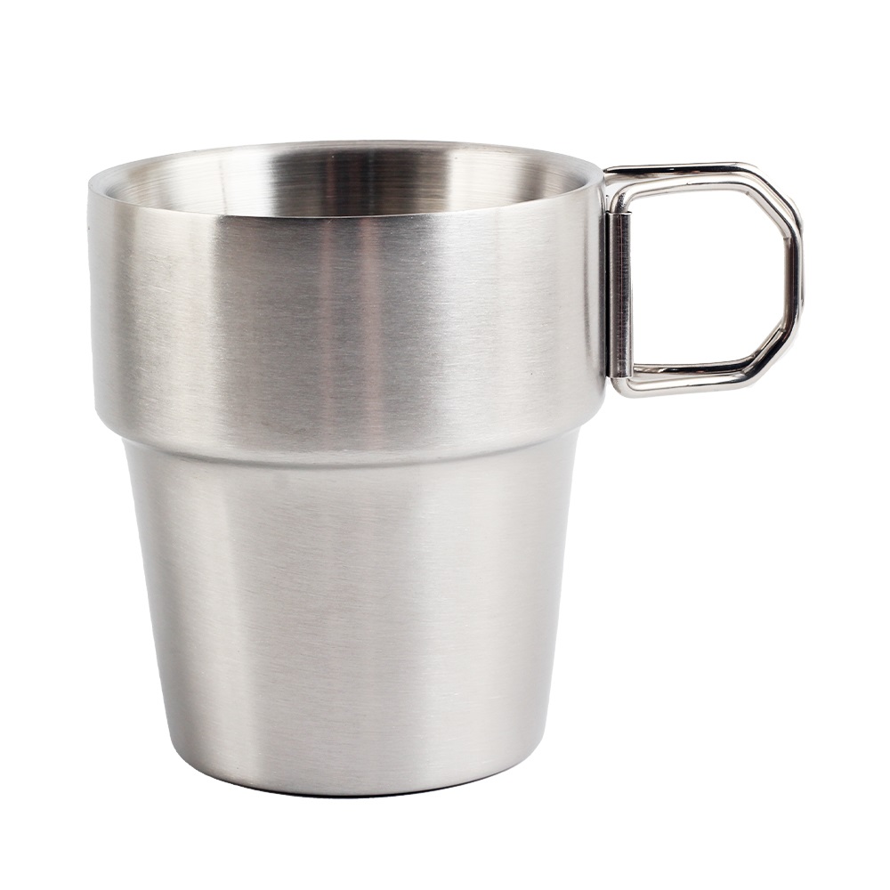 Stainless Steel Water Cup Mug With Foldable Handles