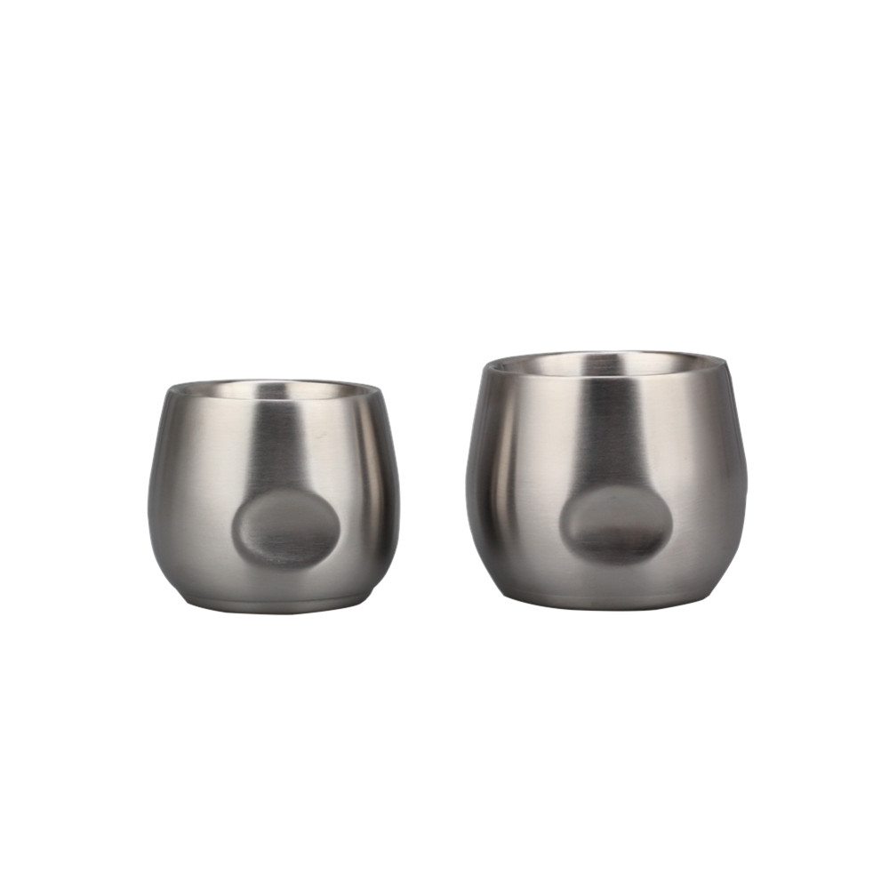 Double Wall Metal Insulated Espresso Cups